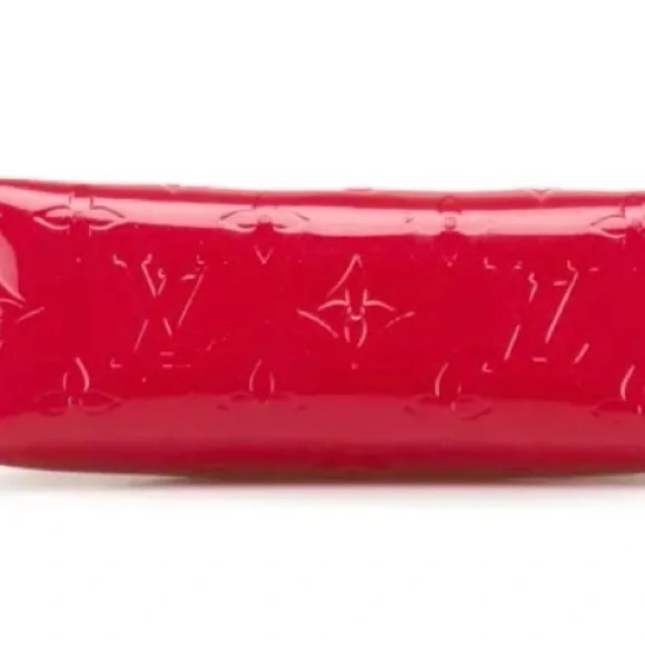 Louis Vuitton Vernis Pochette Cosmetic Pouch Red - Picture 4 of 10